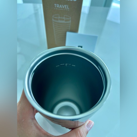 NWT Nespresso Touch Travel Mug - Silver - Picture 7 of 10
